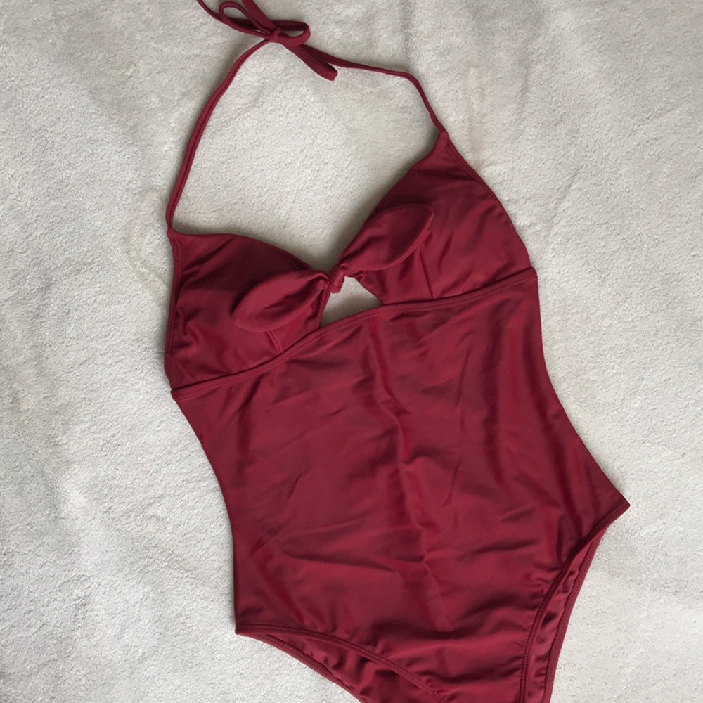 Forever 21 Halter One-Piece Swim Suit - Picture 2 of 2